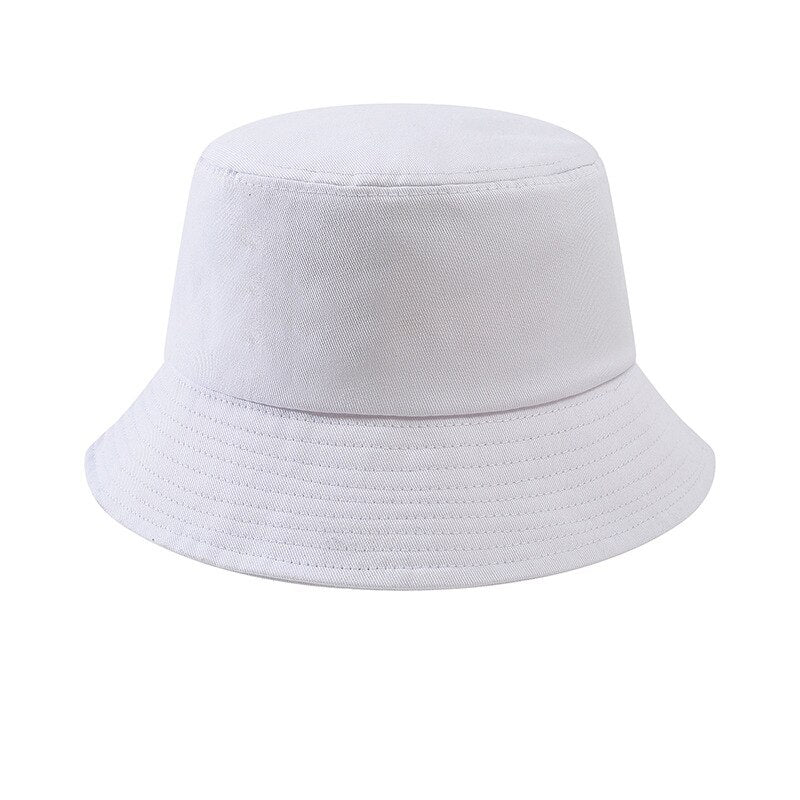 Custom Logo Design Bucket Hat Brim Kpop Panama Bob Bucket Gorros Women