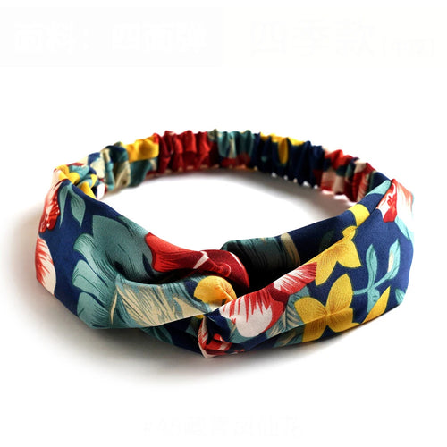 Fashion Women Girls Summer Bohemian Hair Bands Print Headbands Vintage