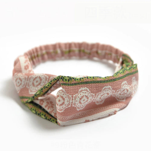 Fashion Women Girls Summer Bohemian Hair Bands Print Headbands Vintage