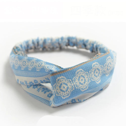 Fashion Women Girls Summer Bohemian Hair Bands Print Headbands Vintage