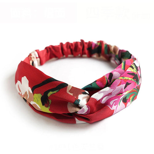 Fashion Women Girls Summer Bohemian Hair Bands Print Headbands Vintage