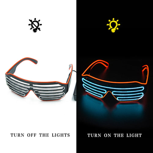 Glowing Glasses LED Gafas Luminous Bril Neon Christmas Glow Sunglasses