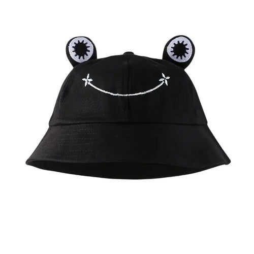 Unisex Cute Frog Style Personality Bucket Hats Fishermen Caps Outdoor