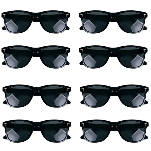 8-12pairs Black Square Frame Sunglasses for Women Men Bride and Groom