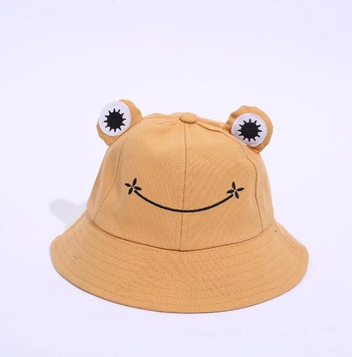 Unisex Cute Frog Style Personality Bucket Hats Fishermen Caps Outdoor