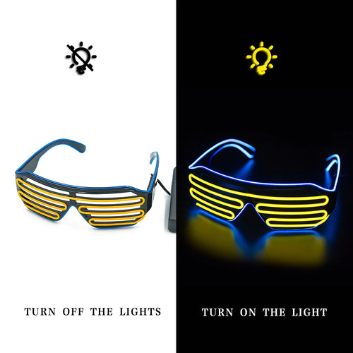 Glowing Glasses LED Gafas Luminous Bril Neon Christmas Glow Sunglasses