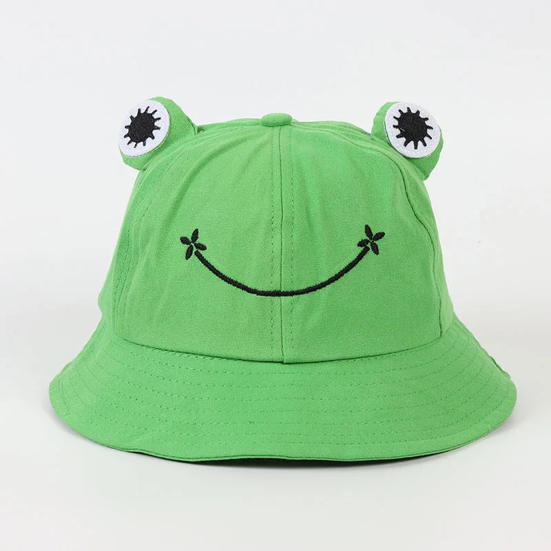 Unisex Cute Frog Style Personality Bucket Hats Fishermen Caps Outdoor