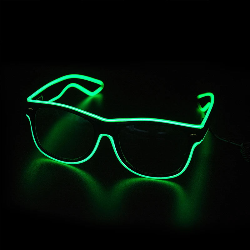 Led Glasses Neon Party Flashing Glasses EL Wire Glowing Gafas Luminous