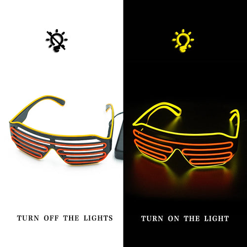 Glowing Glasses LED Gafas Luminous Bril Neon Christmas Glow Sunglasses