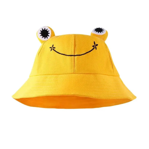 Unisex Cute Frog Style Personality Bucket Hats Fishermen Caps Outdoor