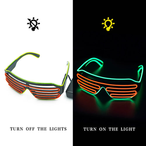 Glowing Glasses LED Gafas Luminous Bril Neon Christmas Glow Sunglasses